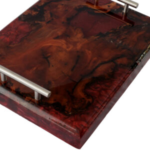 Charcuterie Serving Board Wood and Resin - Image 3