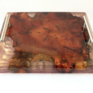 Charcuterie Serving Board, Wood and Resin - Image 3