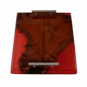 Charcuterie Serving Board, Wood and Resin