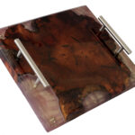 Charcuterie Serving Board, Wood and Resin