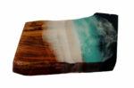 Live-Edge Oak Wood Board, Resin Ocean - Image 2