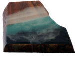 Live-Edge Oak Wood Board, Resin Ocean - Image 4