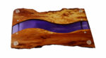 Live-Edge Wood Serving Board, River Resin - Image 4