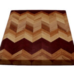 Cutting Board Chevron Style Square